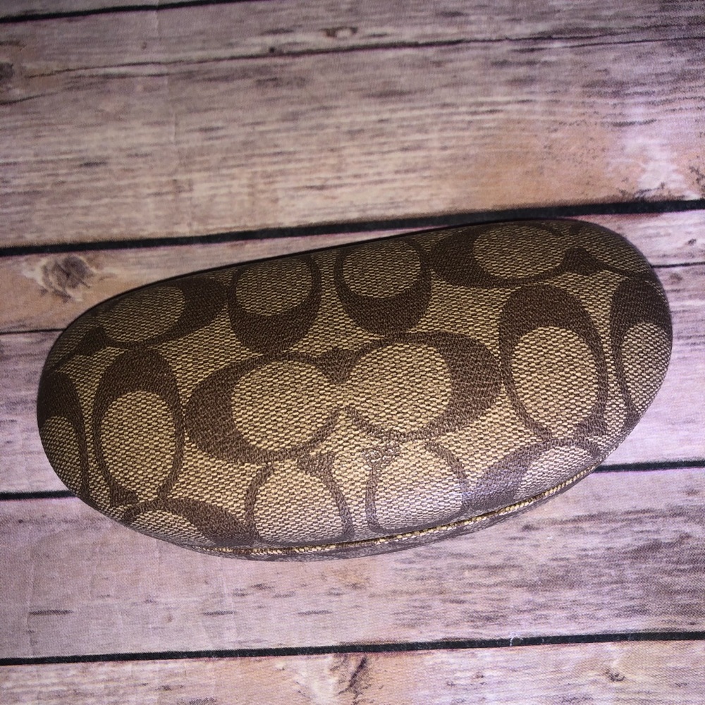 Coach shell glasses case